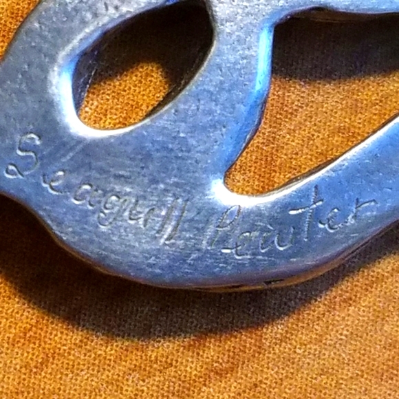 Vtg Pewter pin - brooch - Starry Girl - Picture 8 of 8